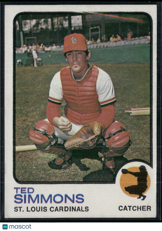 1973 Topps TED SIMMONS #85 Wrinkles on back corner (VG/EX)