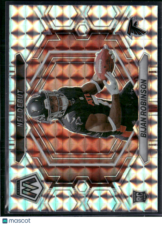 2023 Mosaic Football BIJAN ROBINSON #ND-9 Mosaic Red Reactive Prizm Rookie RC