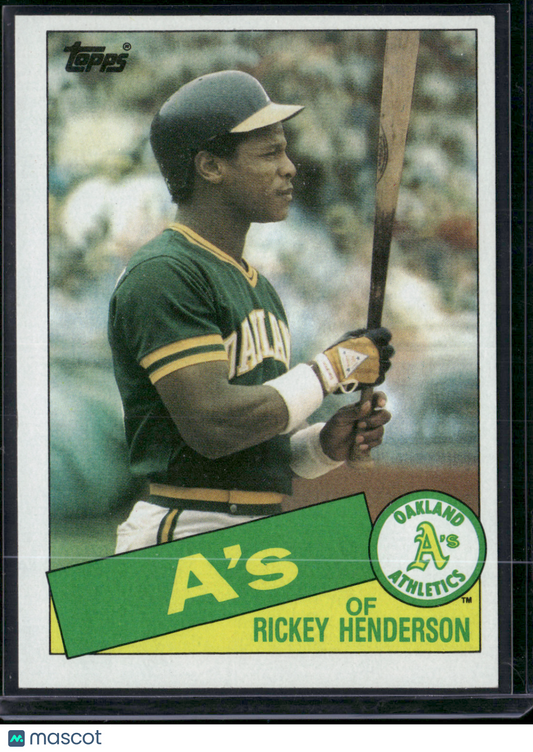 1985 Topps RICKEY HENDERSON #115 (NM)