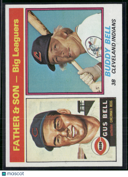 1976 Topps GUS BELL/BUDDY BELL #66 Father & Son - Big Leaguers (EX/MT)