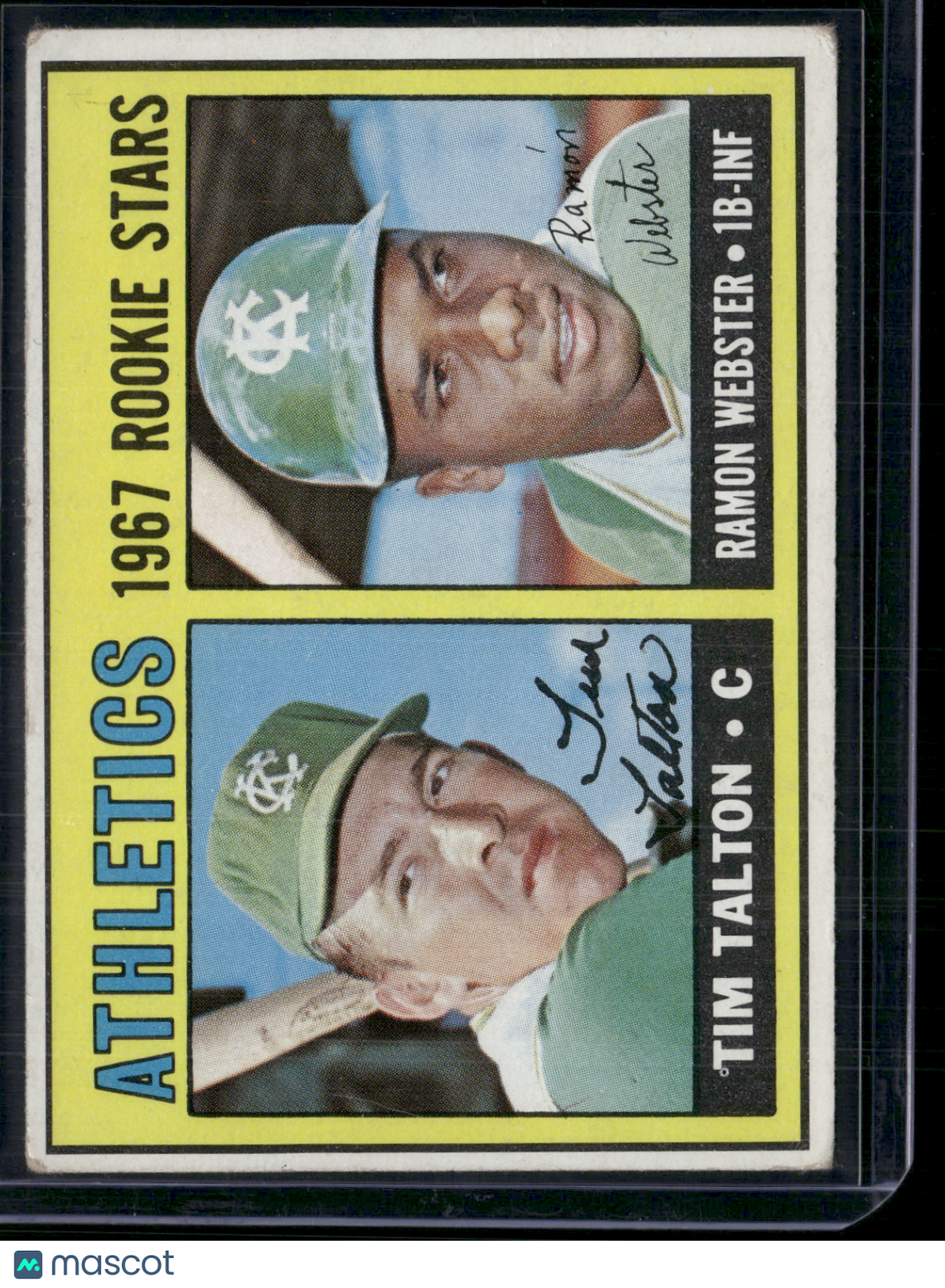 1967 Topps TIM TALTON/RAMON WEBSTER #603 1967 Athletics Rookie Stars (VG/EX)
