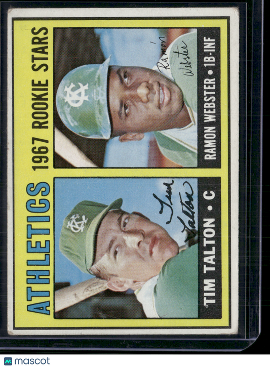 1967 Topps TIM TALTON/RAMON WEBSTER #603 1967 Athletics Rookie Stars (VG/EX)