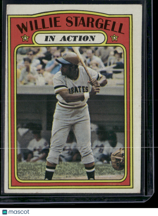 1972 Topps WILLIE STARGELL #448 In Action (VG-VG/EX)