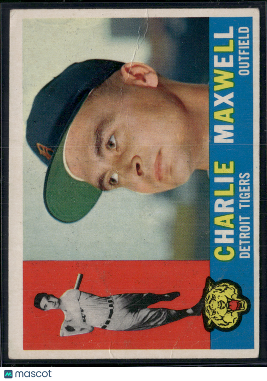 1960 Topps CHARLIE MAXWELL #443 Wrinkles (Good)