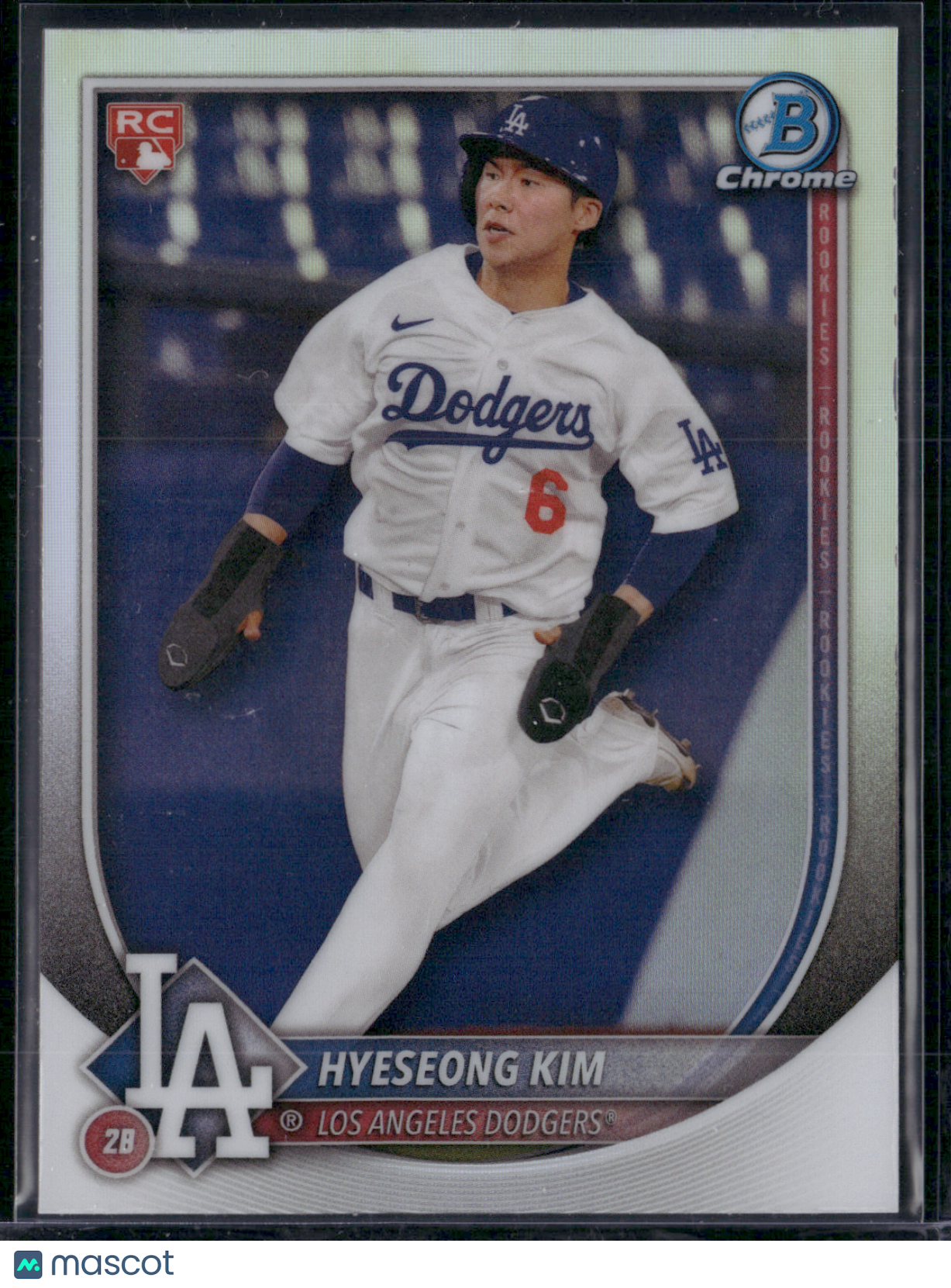 2025 Bowman HYESEONG KIM #91 Chrome RC ROOKIE RED SHIELD BUYBACK