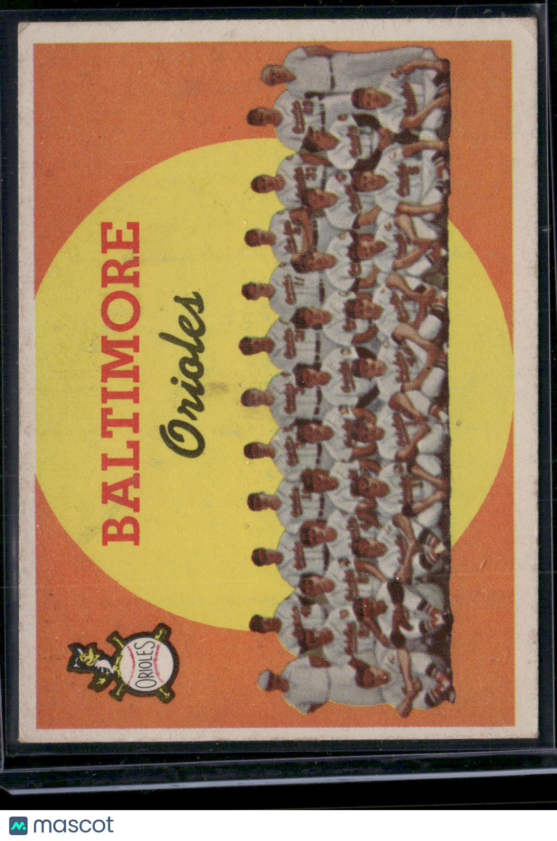 1959 Topps BALTIMORE ORIOLES #48 Ink on Back (Poor)