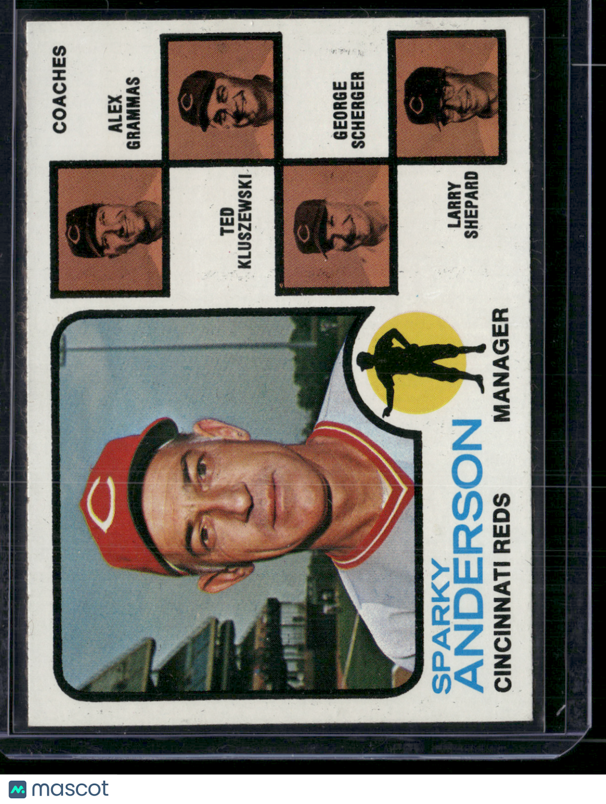 1973 Topps SPARKY ANDERSON #296 (EX-EX/MT)