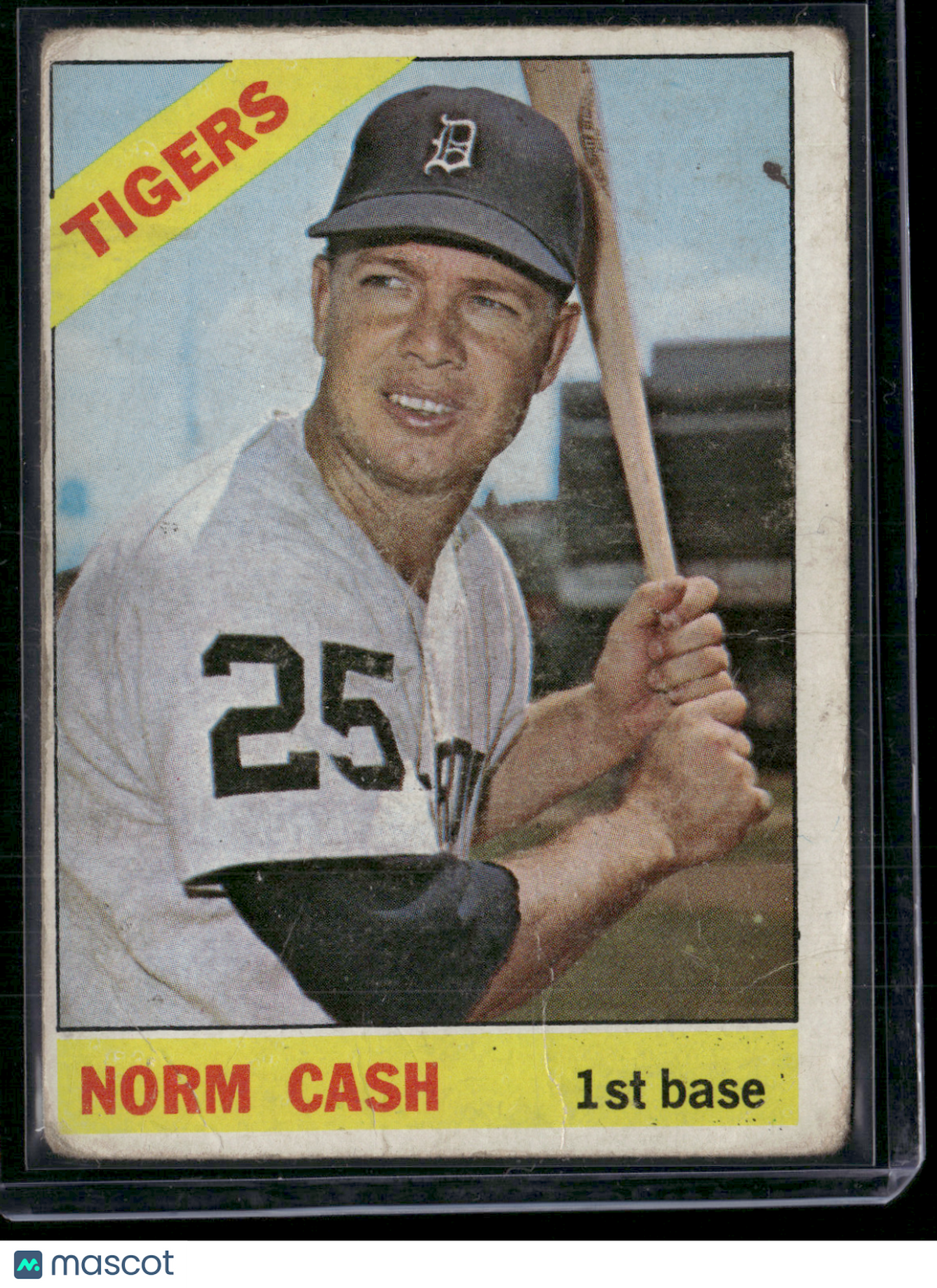 1966 Topps NORM CASH #315 Wrinkles (Good-VG)