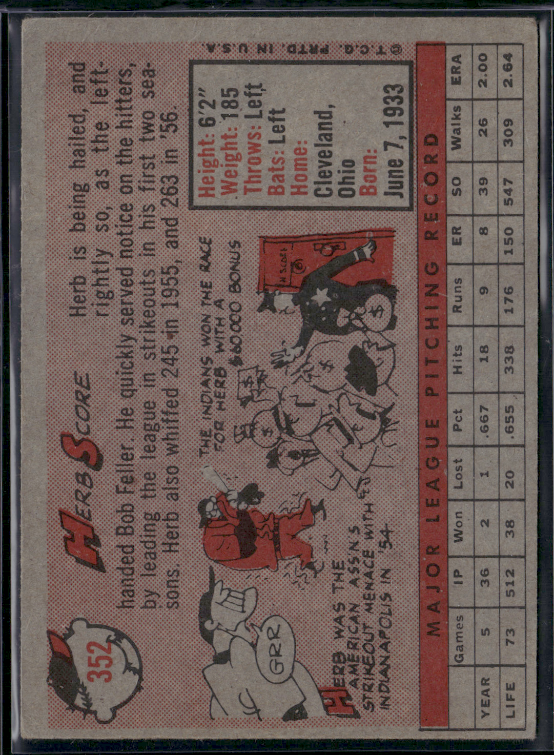 1958 Topps HERB SCORE #352