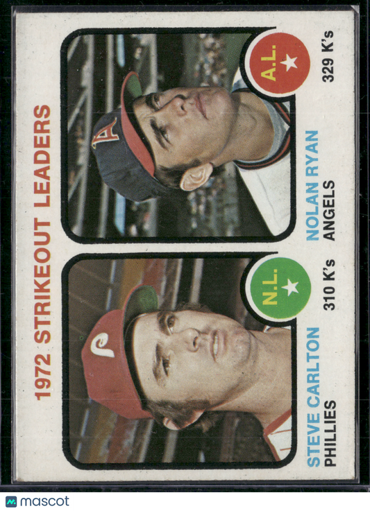 1973 Topps NOLAN RYAN/STEVE CARLTON #67 (VG-EX)