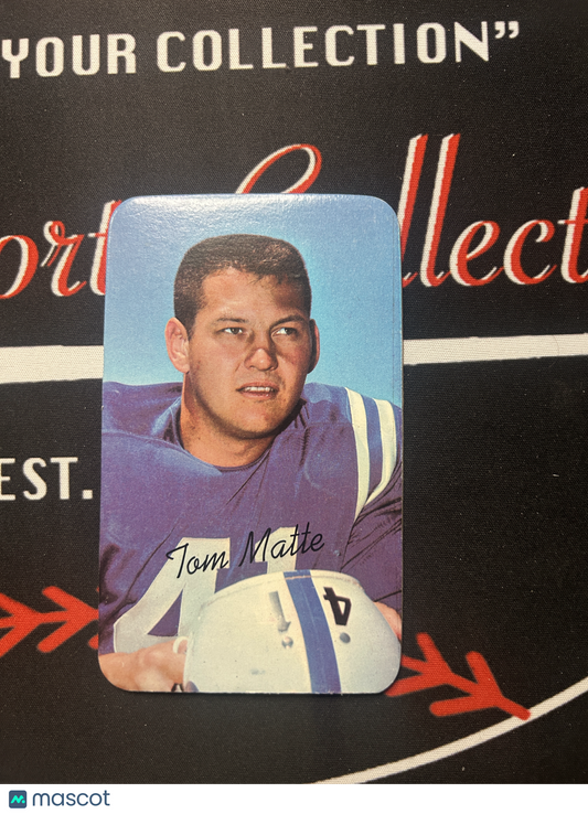 1970 Supers TOM MATTE #21 Wrinkle on back (VG)