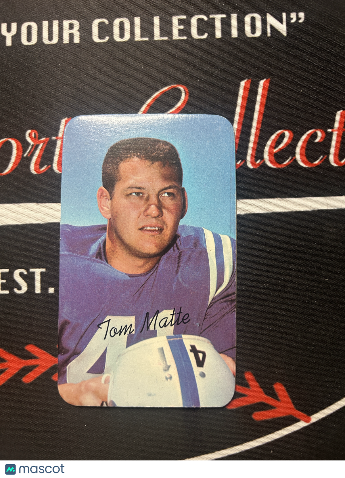 1970 Supers TOM MATTE #21 Wrinkle on back (VG)