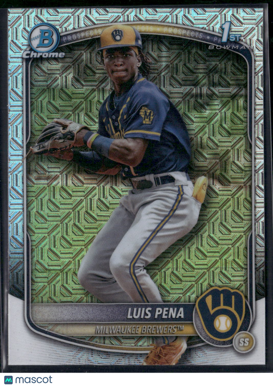 2025 Bowman LUIS PENA #BCP-38 Chrome Mojo 1st Bowman