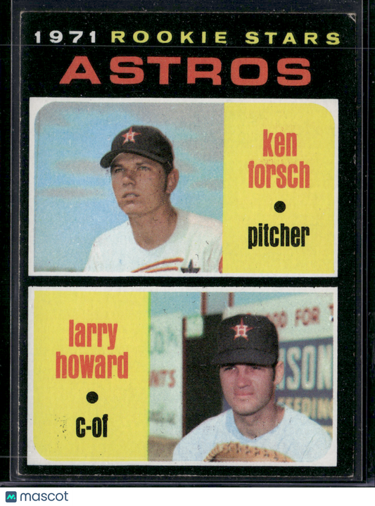 1971 Topps KEN FORSCH/LARRY HOWARD #102 1971 Astros Rookie Stars (VG)