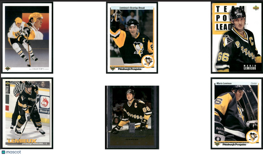 1991 MARIO LEMIEUX 6 - CARDLOT 96 Donruss 96 Upper Deck 94 Upper Deck (EX-EX/MT)