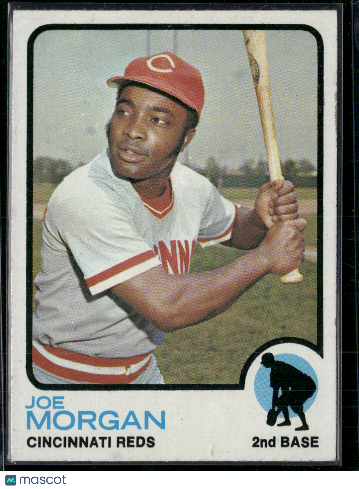 1973 Topps JOE MORGAN #230 Edge chip Grain Raise (EX)