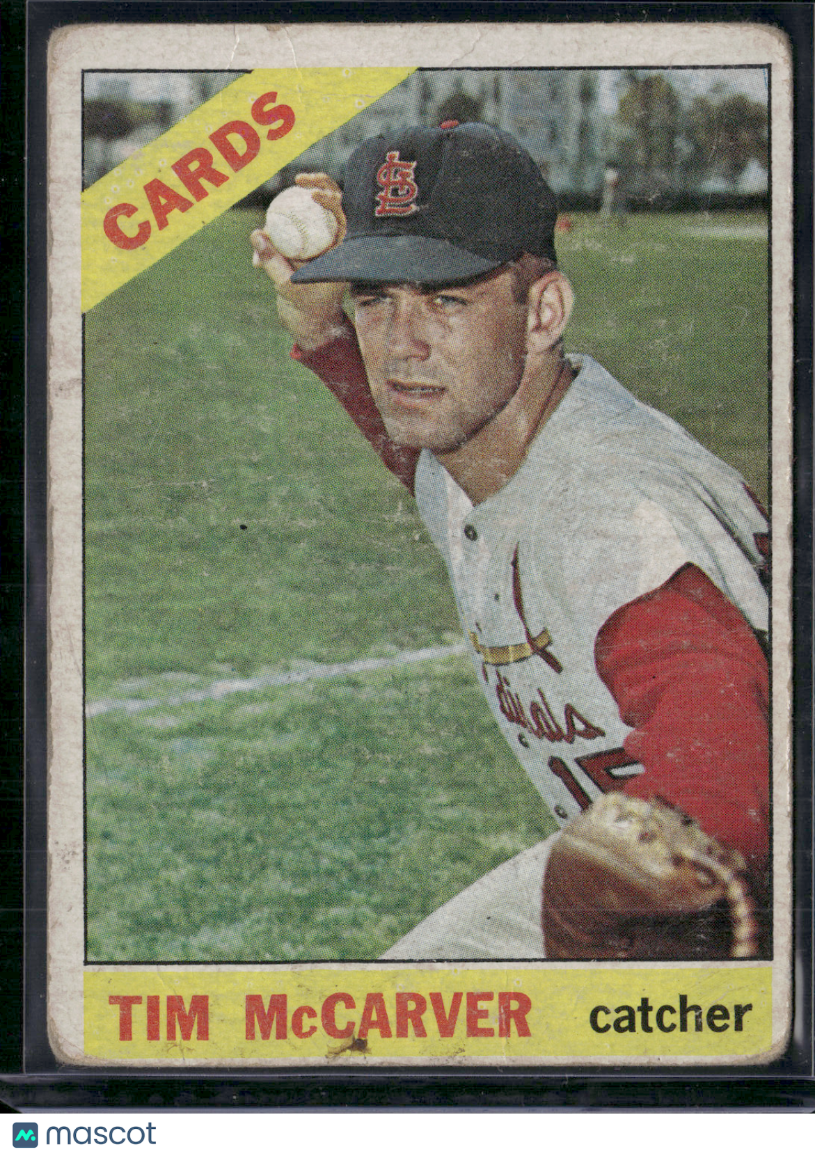 1966 Topps TIM MCCARVER #275 Toning Wrinkles (Good)