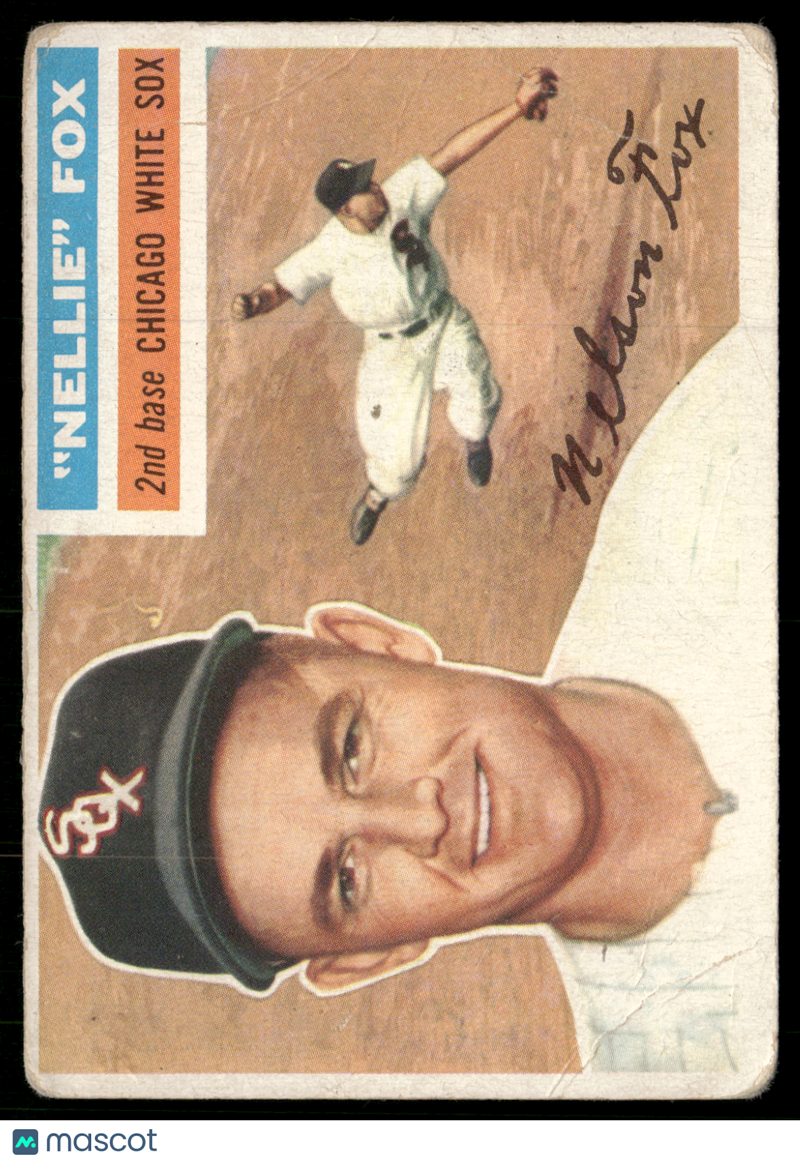 1956 Topps NELLIE FOX #118 Wrinkling (Good)