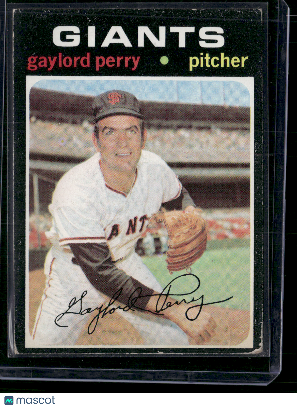 1971 Topps GAYLORD PERRY #140 Wrinkles bottom edge (Good)