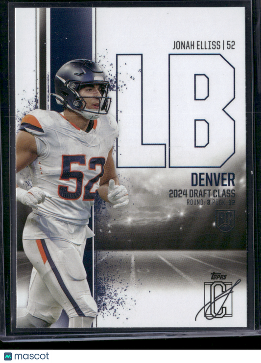 2024 Topps Signature Class JONAH ELLISS #101 Rookie Card RC