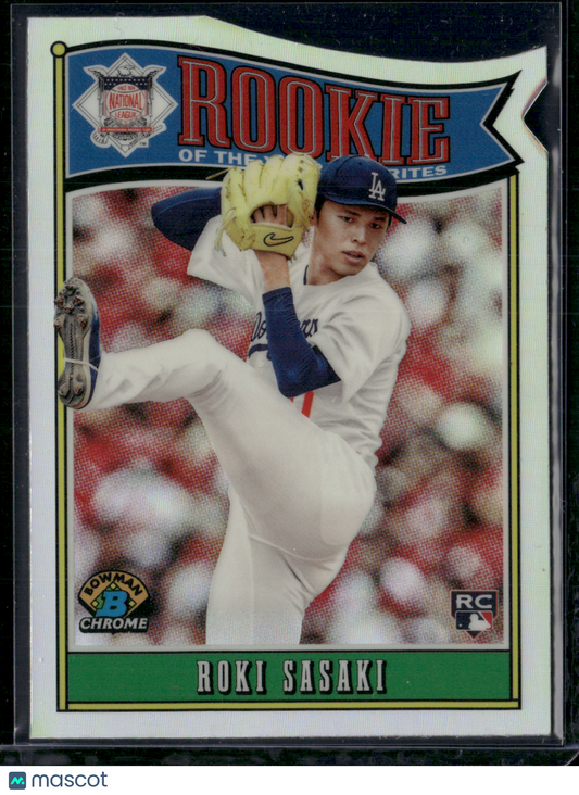 2025 Bowman ROKI SASAKI RC #ROY-10 Rookie Of The Year Favorite