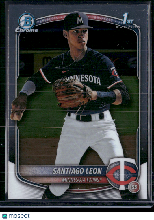2025 Bowman Chrome SANTIAGO LEON #BCP-247 Chrome 1st Bowman