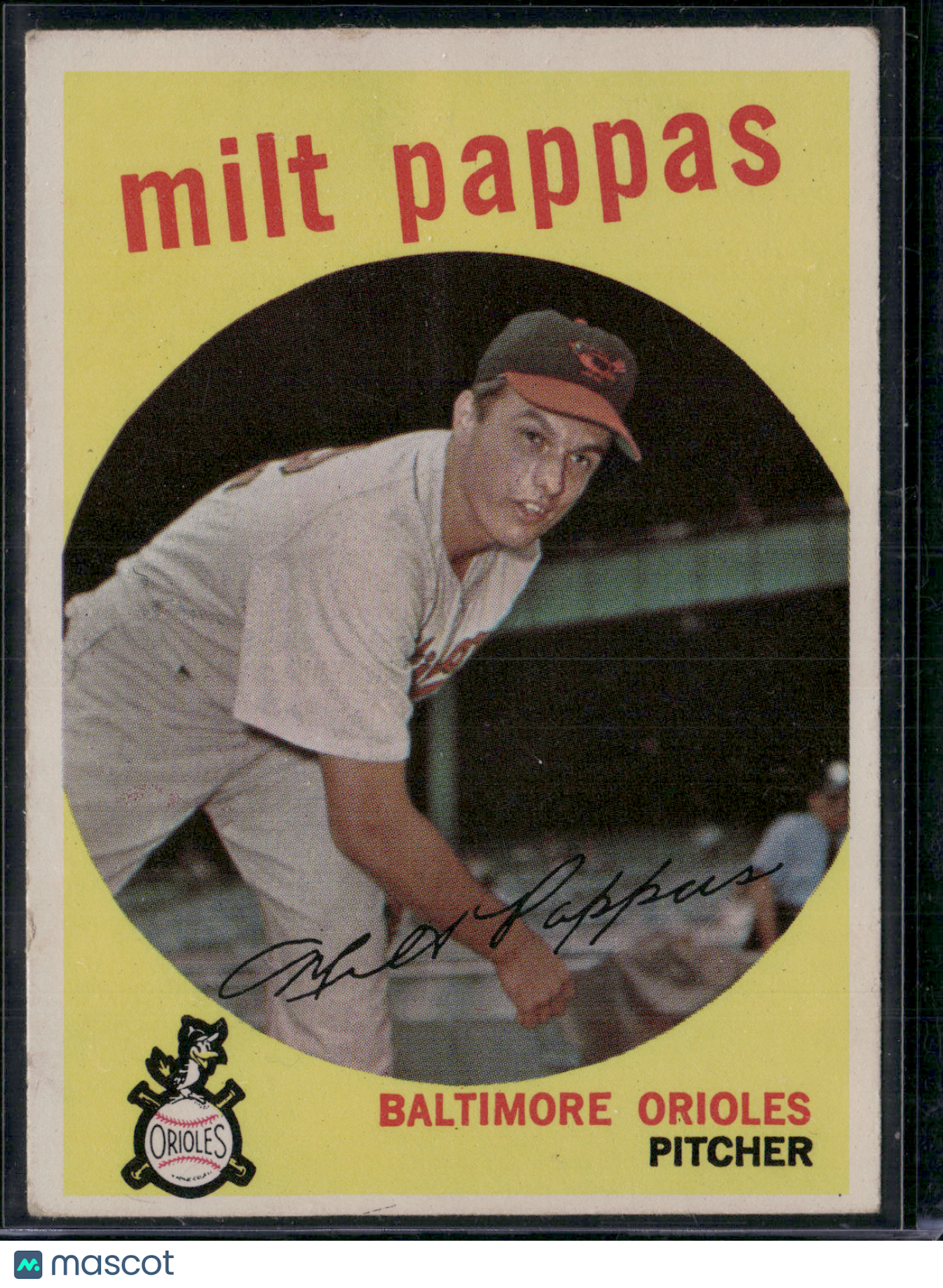 1959 Topps MILT PAPPAS #391 Edge Chip (VG-VG/EX)
