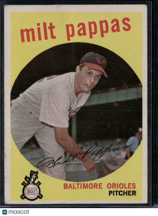 1959 Topps MILT PAPPAS #391 Edge Chip (VG-VG/EX)