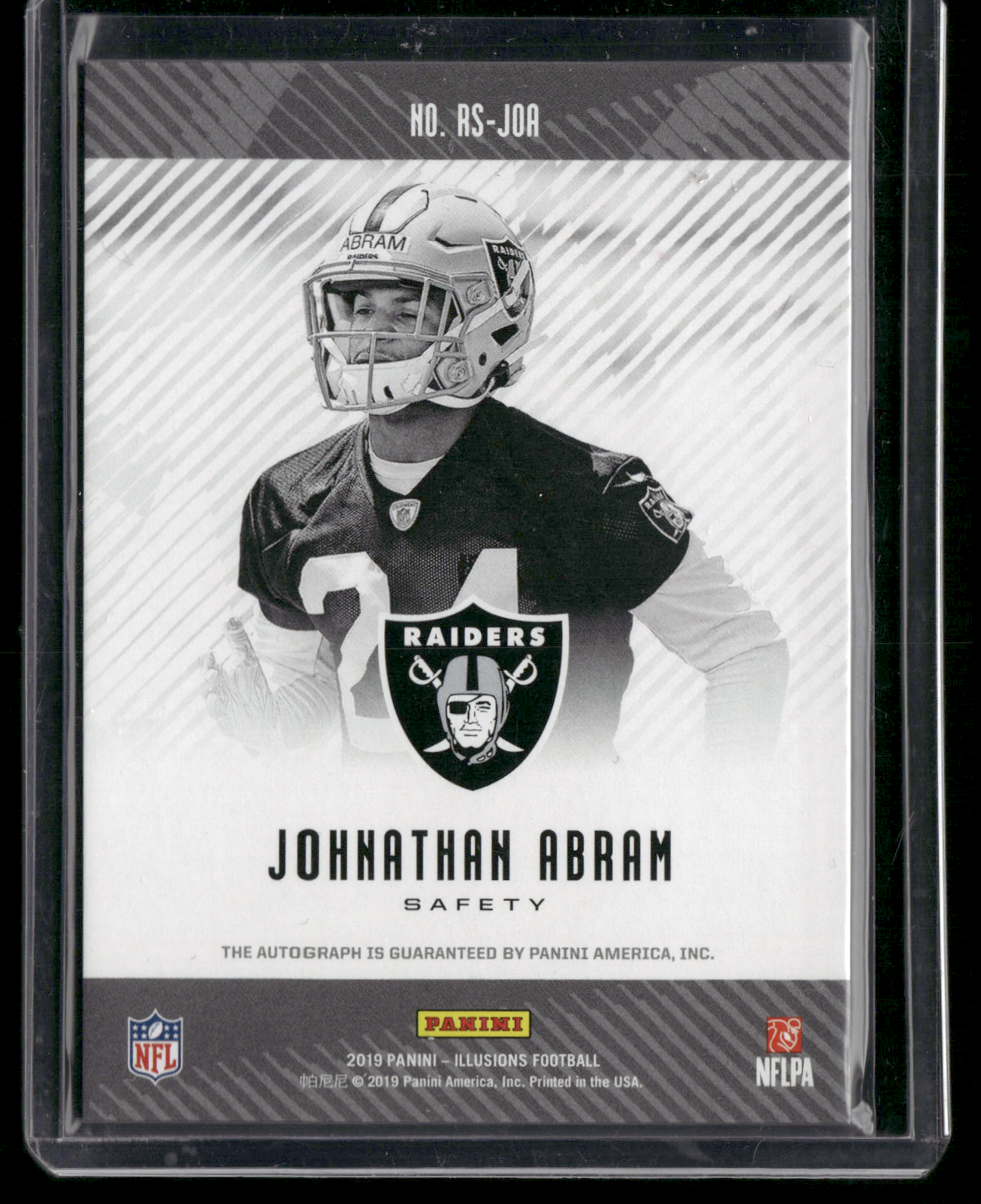 2019 Illusions JOHNATHAN ABRAM RC #RS-JOA Auto