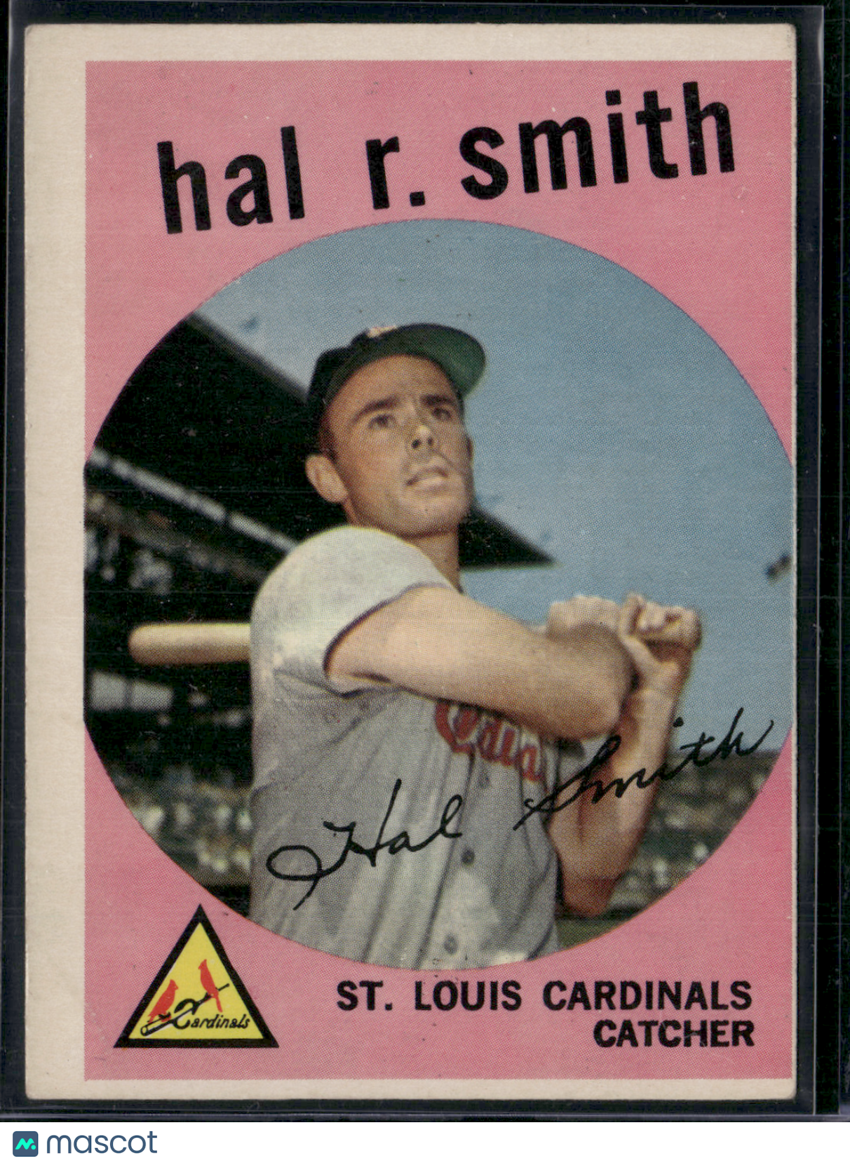 1959 Topps HAL R. SMITH #497 Light Wrinkles on Bak (VG-VG/EX)