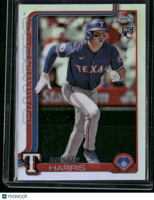 2025 Topps Chrome DUSTIN HARRIS #131 Rainbow Refractor Rookie RC