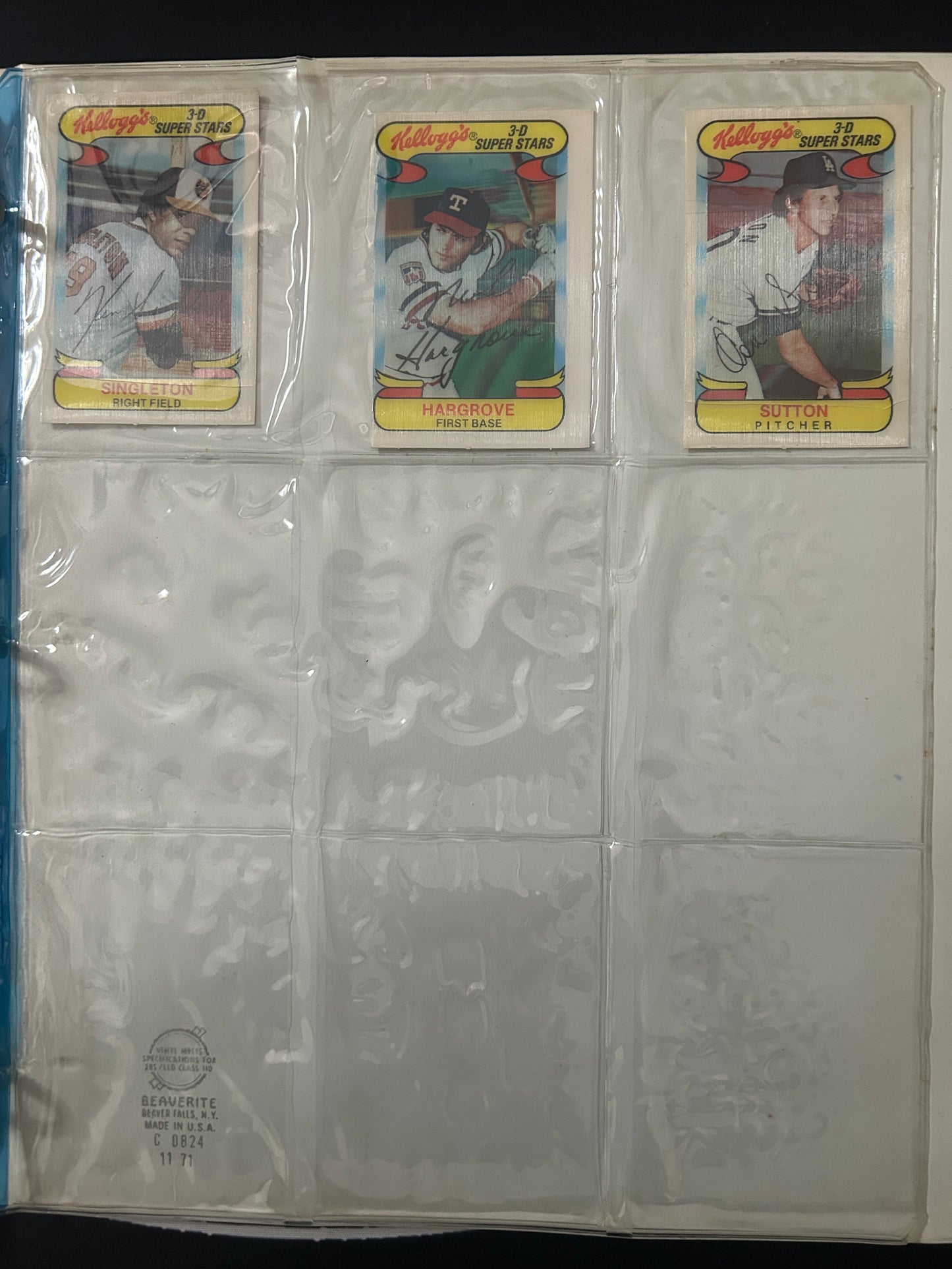 1978 3D Super Stars COMPLETE SET 57/57 Cards (VG-VG/EX)