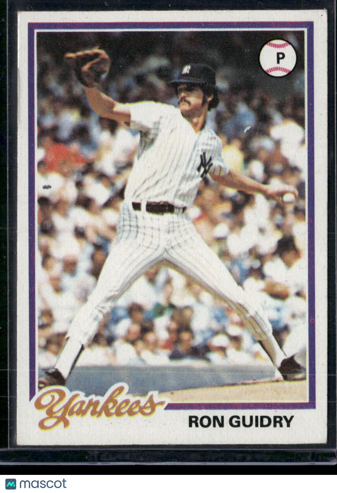 1978 Topps RON GUIDRY #135 Slight Edge lift (VG-EX)
