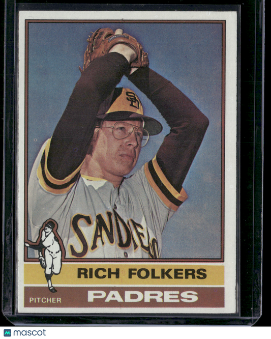 1976 Topps RICH FOLKERS #611 (VG-Surface dents)