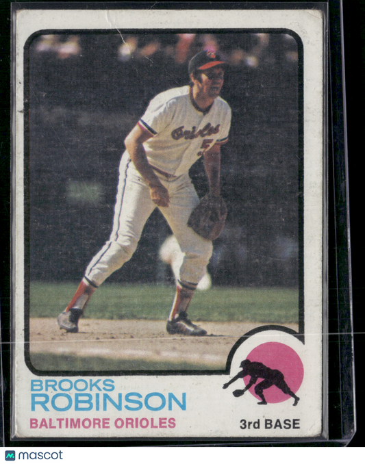 1973 Topps BROOKS ROBINSON #90 Light Scratches Wrinkle (VG)