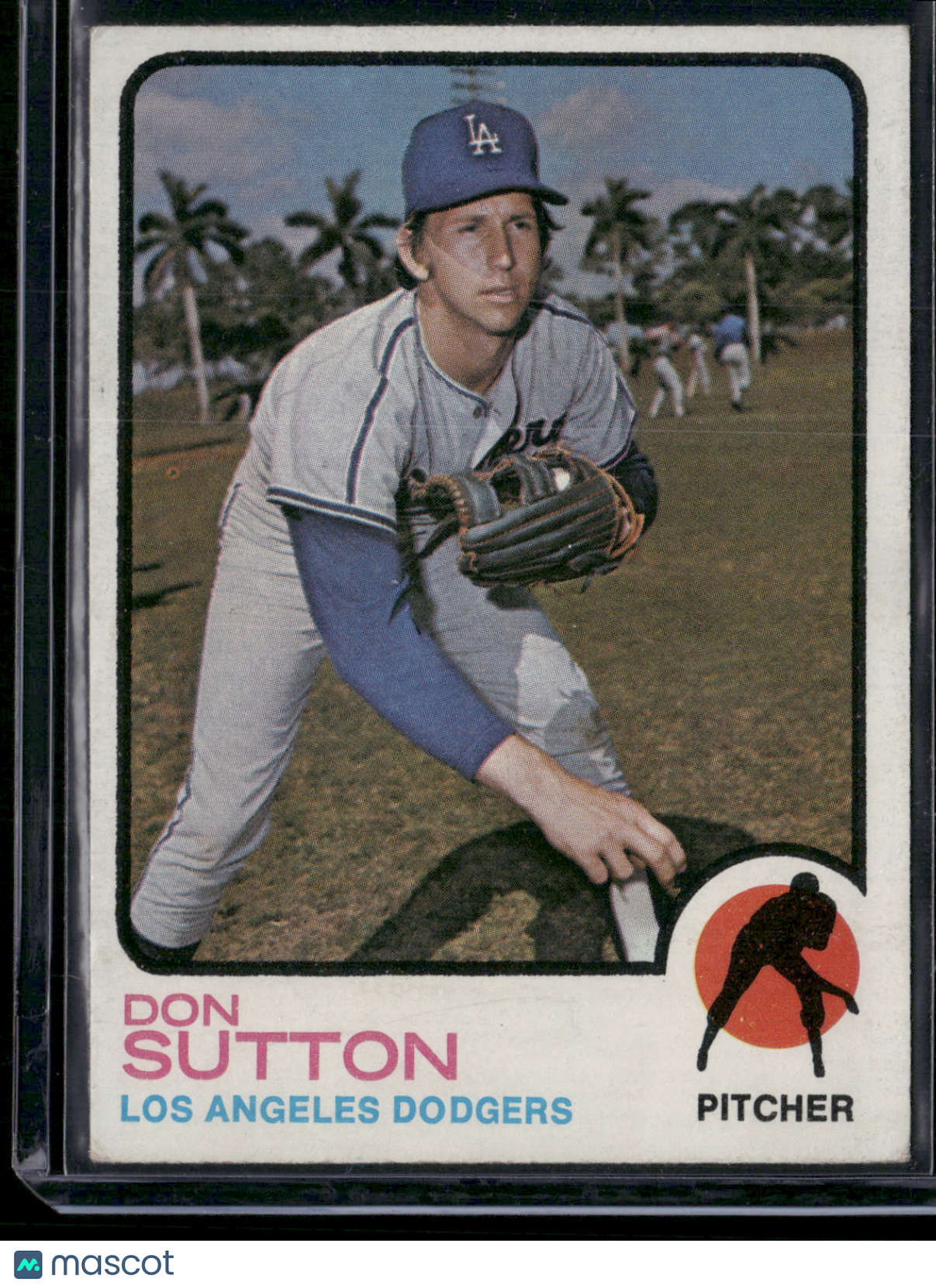 1973 Topps DON SUTTON #10 - Crease