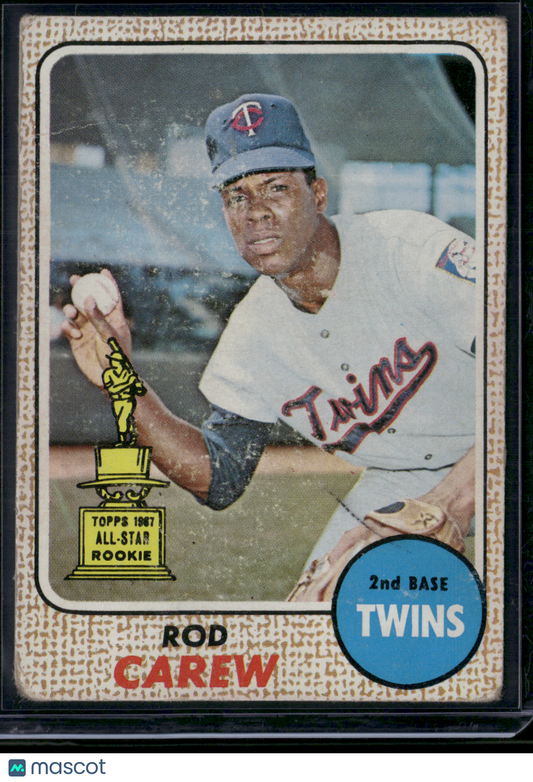1968 Topps ROD CAREW #80 All Star Rookie Cup