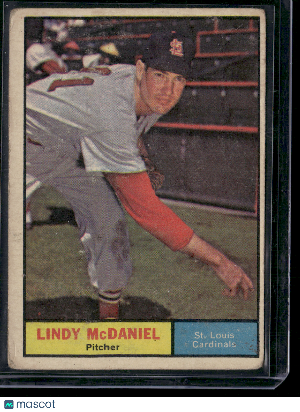 1961 Topps LINDY MCDANIEL #266 Toning (VG)