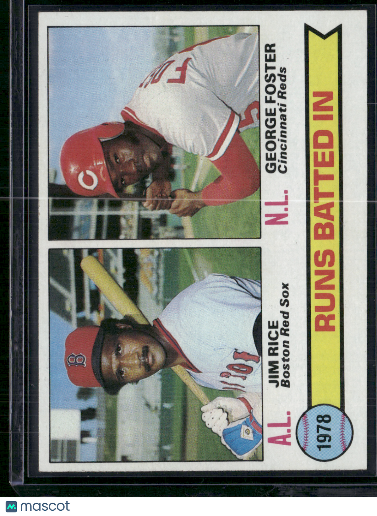 1979 Topps JIM RICE/GEORGE FOSTER #3 1978 RBI Leaders (EX/MT-NM)