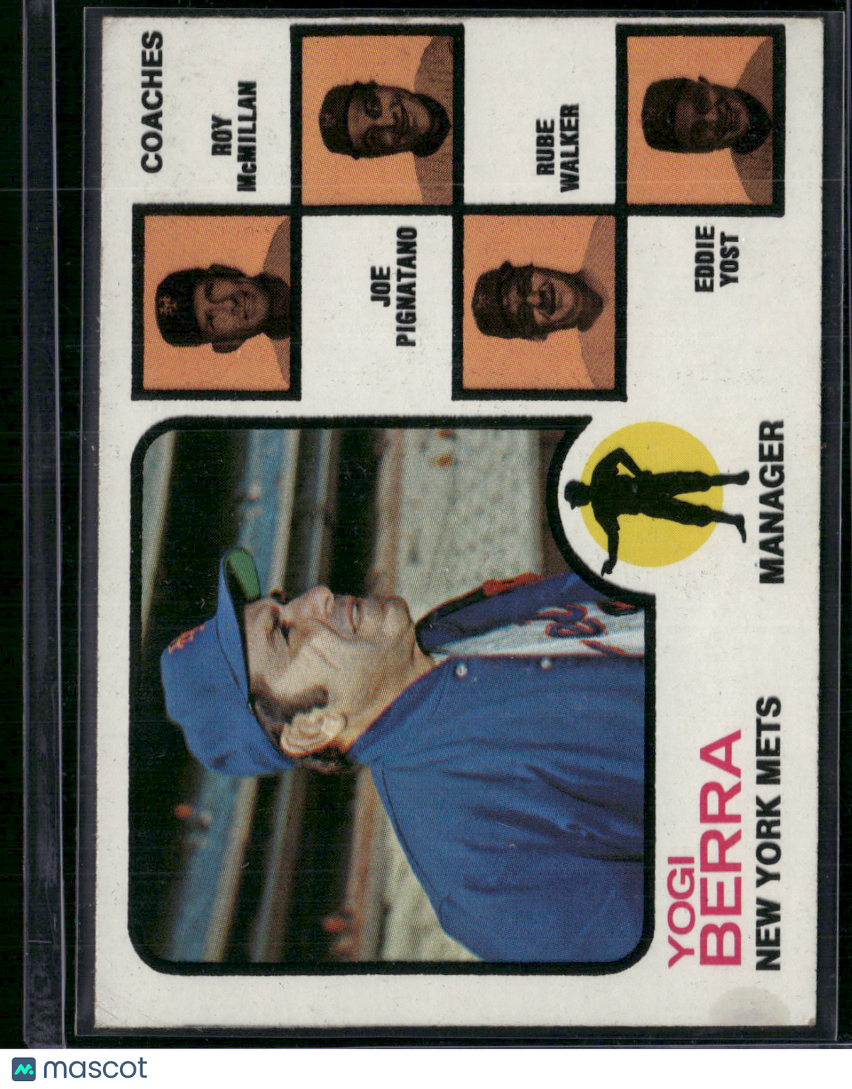 1973 Topps YOGI BERRA #257 Light Stain (VG/EX)