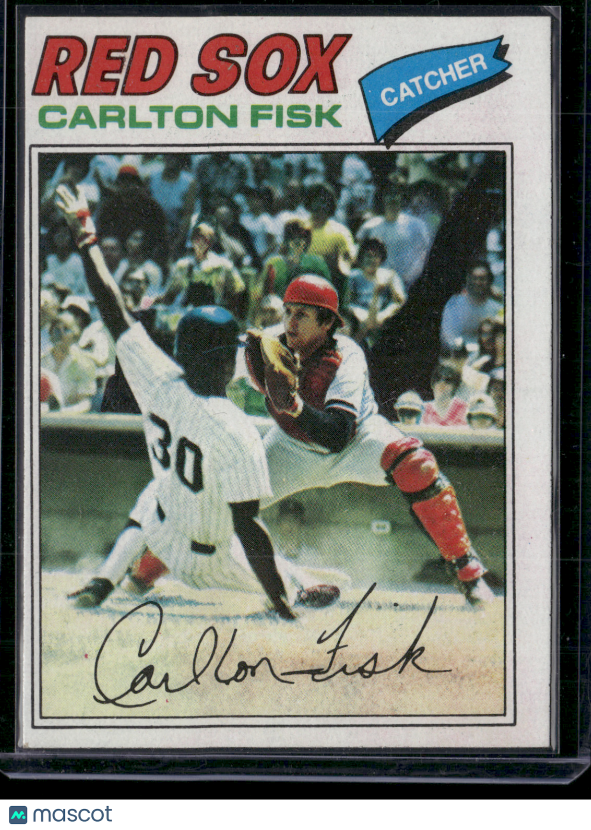 1977 Topps CARLTON FISK #640 (EX)