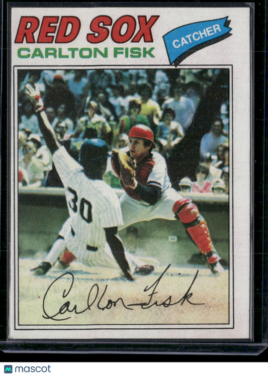 1977 Topps CARLTON FISK #640 (EX)