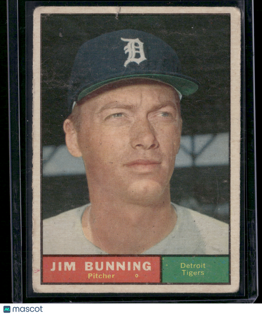 1961 Topps JIM BUNNING #490 Slight Tear (Poor)