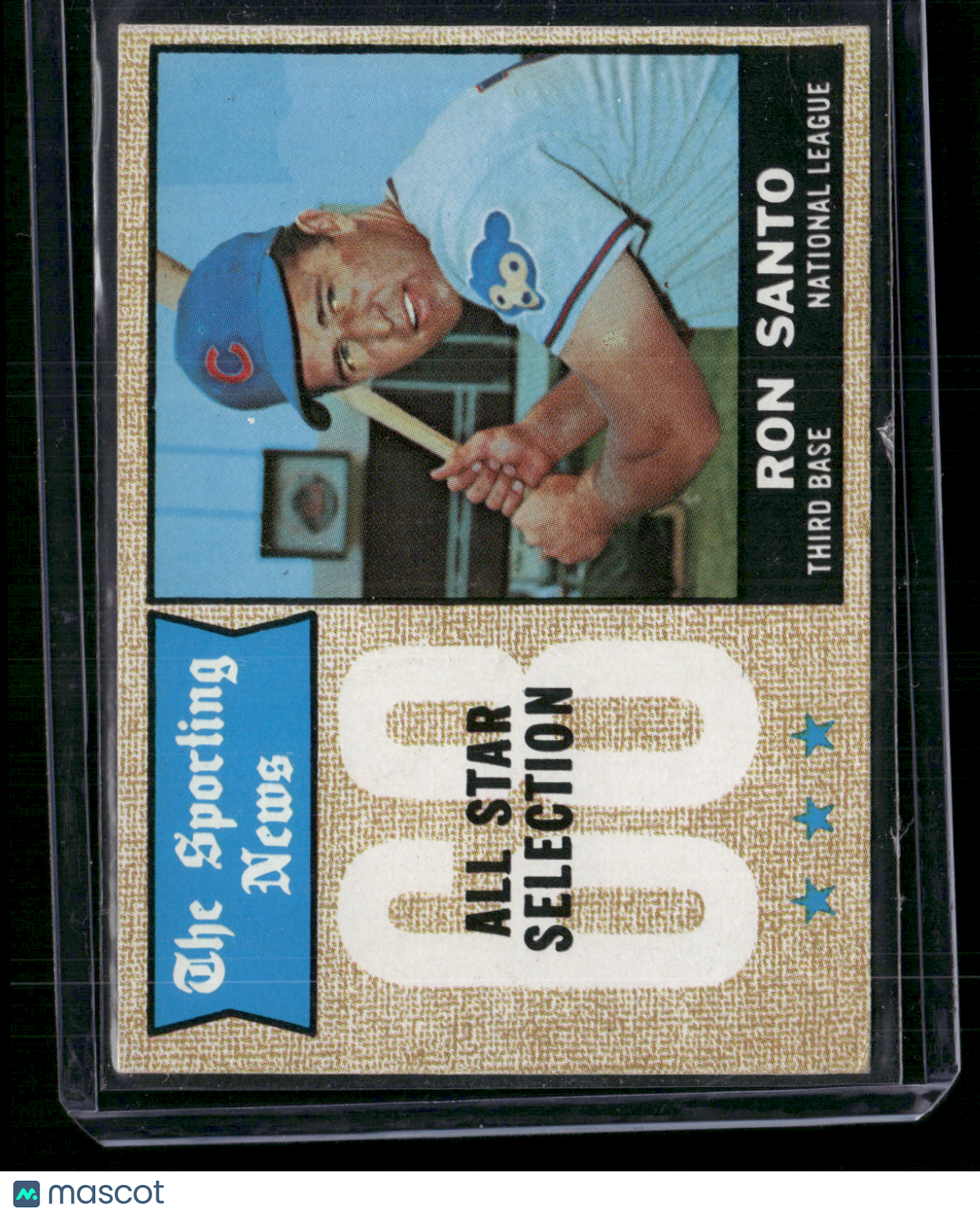 1968 Topps RON SANTO #366 All Star Light Wrinkle (VG)