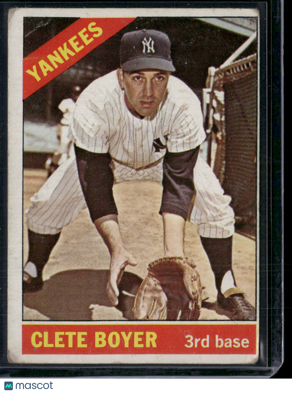 1966 Topps CLETE BOYER #9 Light Wrinkles (VG)