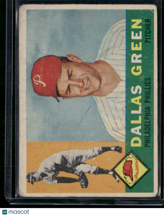 1960 Topps DALLAS GREEN #366 Corner Crease (Good-VG)