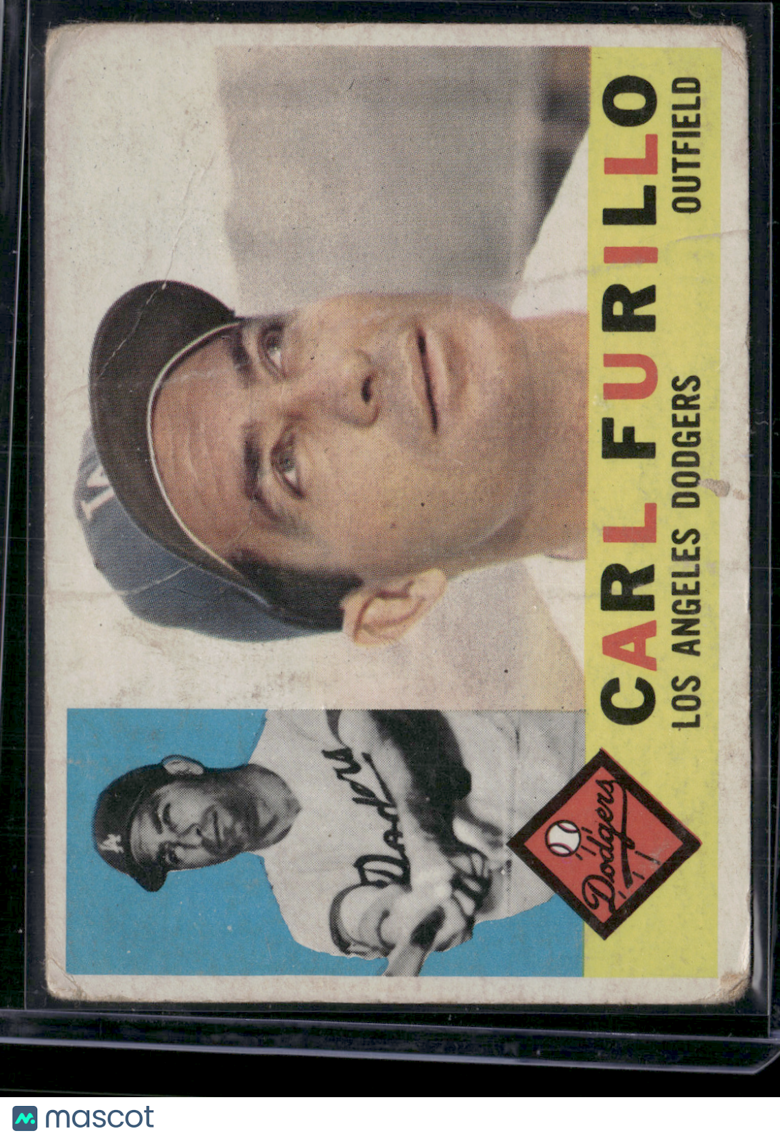 1960 Topps CARL FURILLO #408 Scratches Wrinkles (Good-VG)