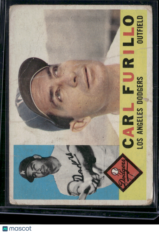 1960 Topps CARL FURILLO #408 Scratches Wrinkles (Good-VG)