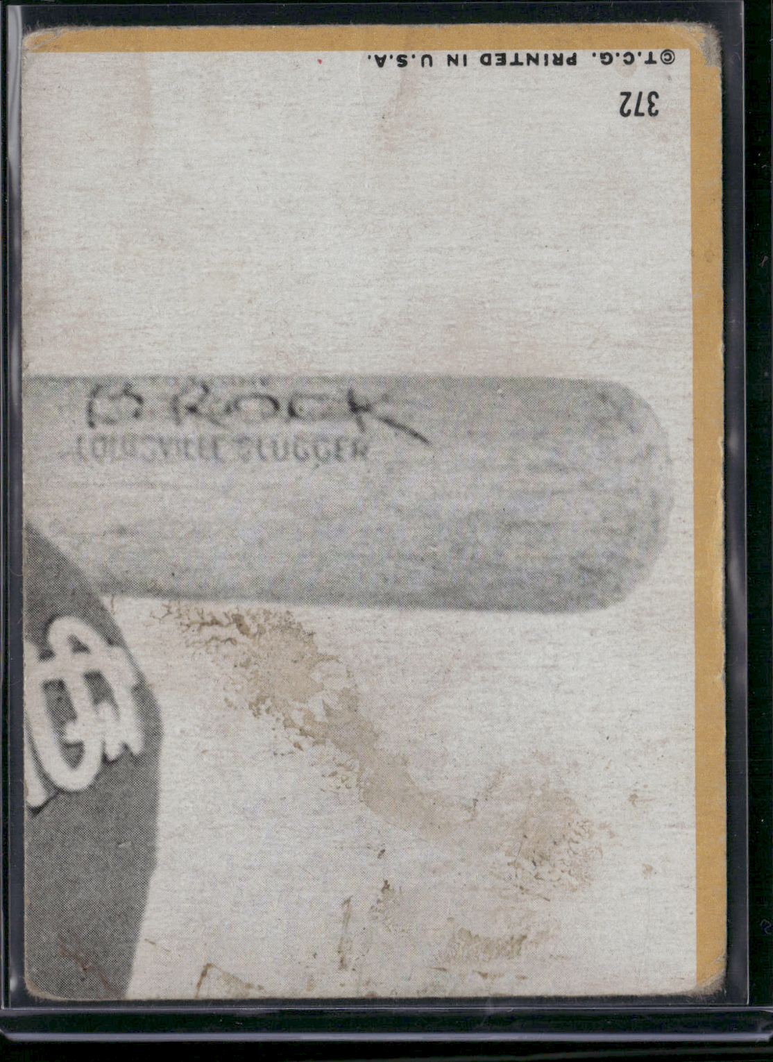 1968 Topps LOU BROCK #372 All Star - Wrinkles, Staining