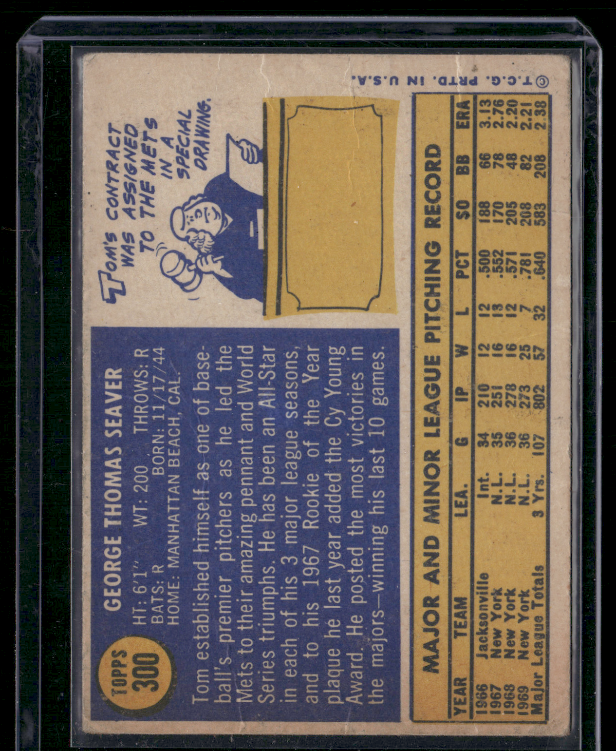 1970 Topps TOM SEAVER #300 (Fair)